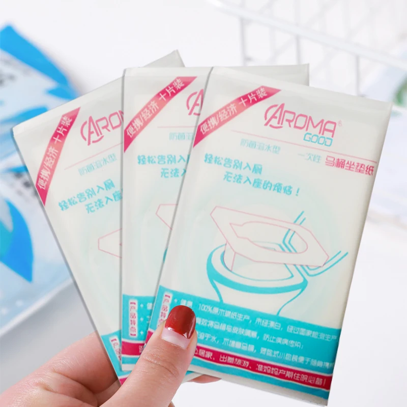 Custom cushion water soluble toilet seat paper wholesale paper cushion disposable paper toilet seat covers