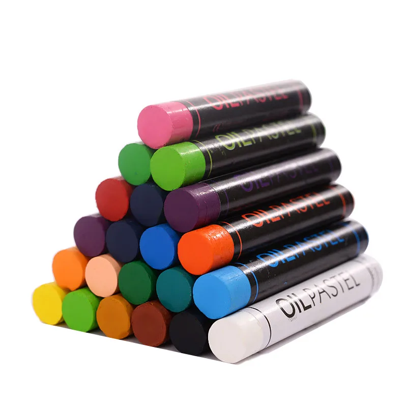 2023 New Design twisted color crayon DIY painting kids drawing Oil Pastel drawing