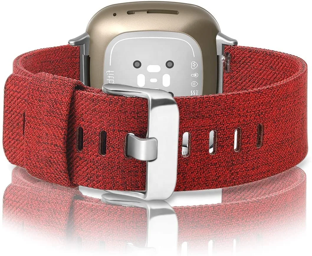  Ремешок из нейлоновой ткани для часов Fitbit Sense / Versa 3 роскошный ремешок