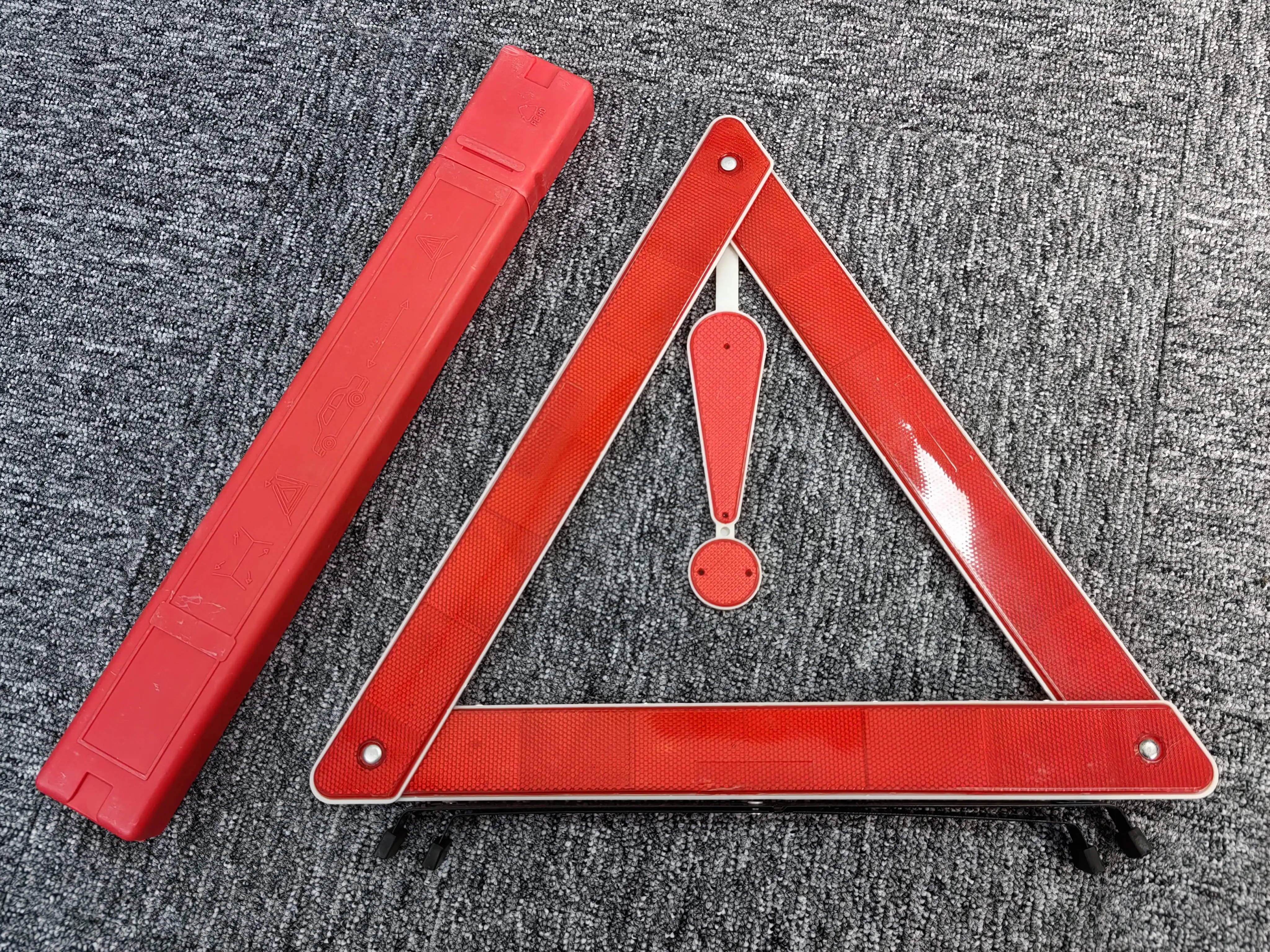 Traffic safety reflector car emergency tools warning triangle foldable hot sale warning triangle traffic sign