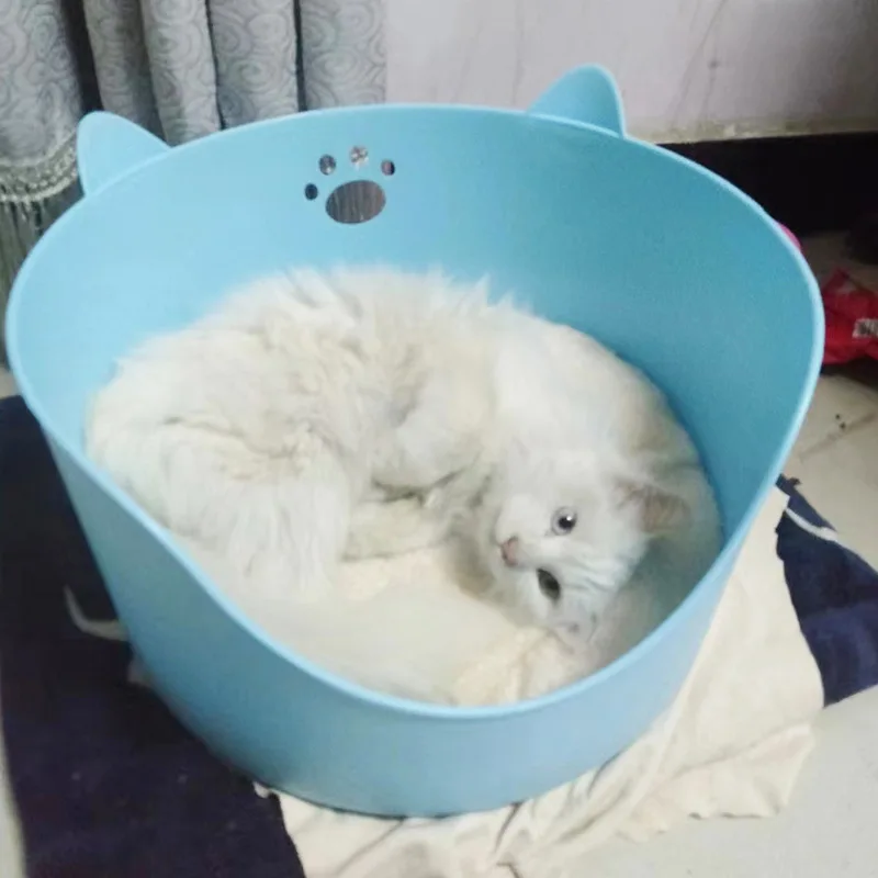 Super semi-enclosed cat toilet spatter-proof cat cleaning tool Giant cat litter box