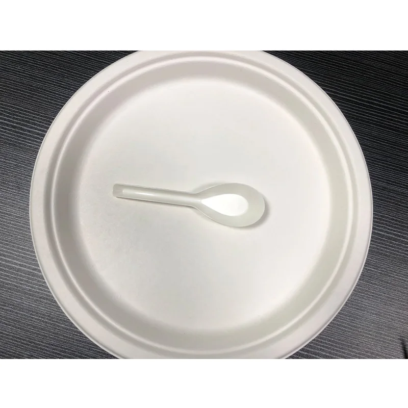 biodegradable eco-friendly compostable 100% cutlery compostable ramen spoon cake knife and fork tableware