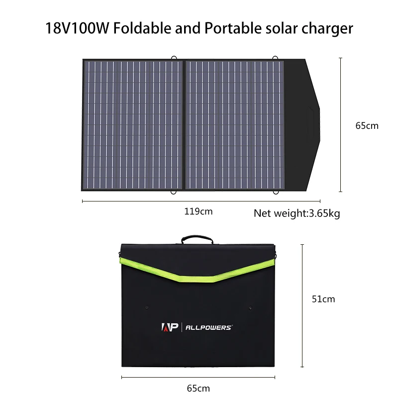 Складная поликристаллическая фотоэлектрическая солнечная панель для домашней энергетики, 100 Вт, 12 В, 10 Вт, 20 Вт, 30 Вт, 40 Вт, 50 Вт