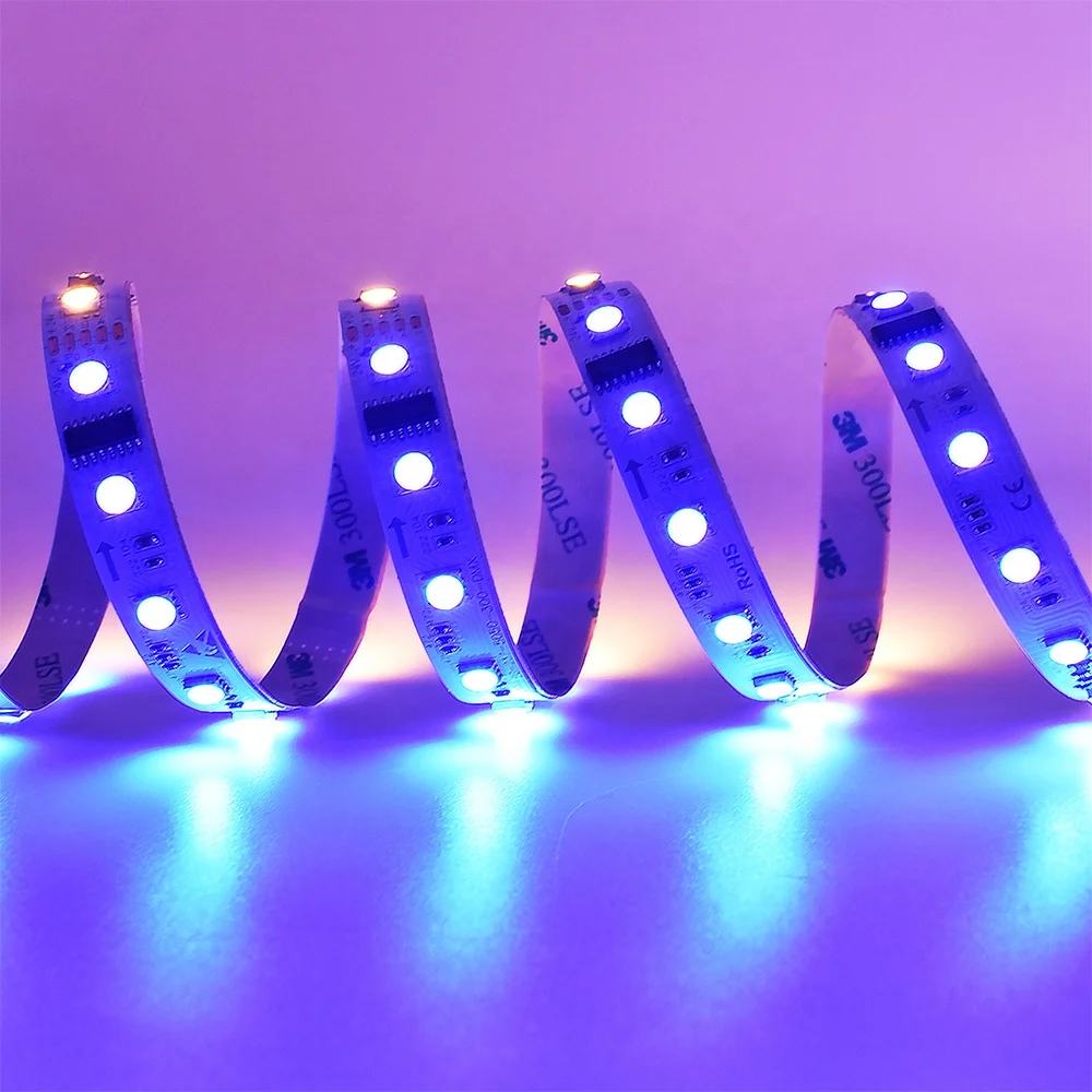 DMX512 RGBW LED Strip DC24V 60LEDS/M 10Pixels UCS512IC 4.8-19.2W/M sk6812 adjustable led pixel dmx light