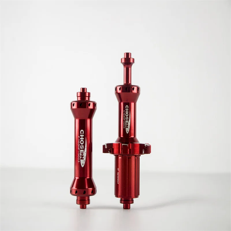 TB2145 Taiwan Chosen 7187 Red Road Bike Bicycle Hub 20/24H Only 292g Light Weight  V-Brake Straight Pull Type hub