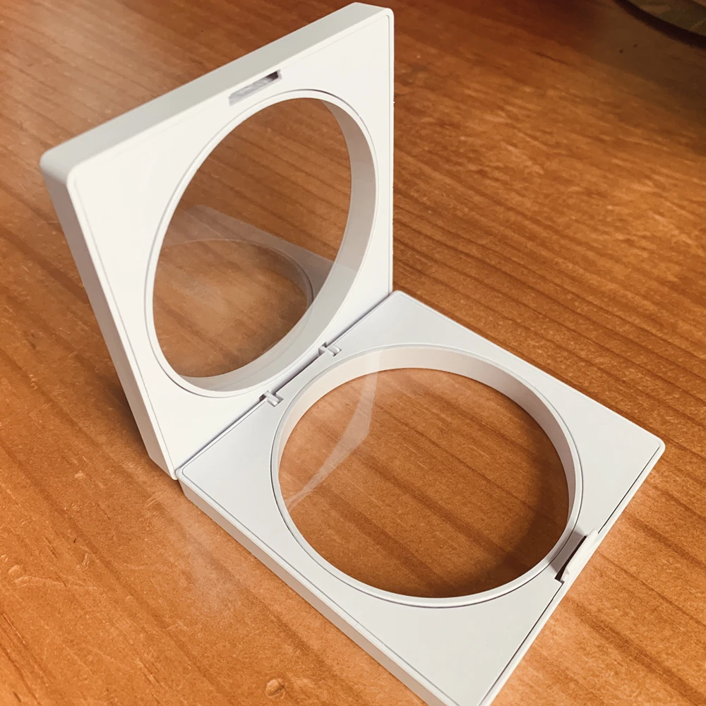 In stock without Logo wholesale fashion bracelet necklace clear window round packaging gift box for jewelry