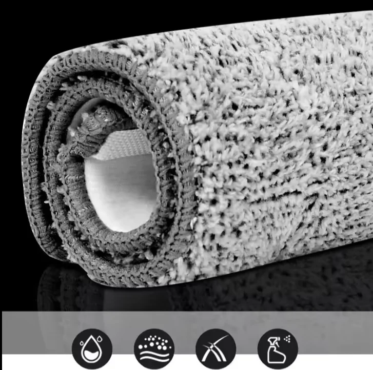 Automatic Spin Microfiber Mop Bucket Smart Home Floor Cleaning Wringing Mop Flat Squeeze Hand-Free Wrapping Magic Microfiber