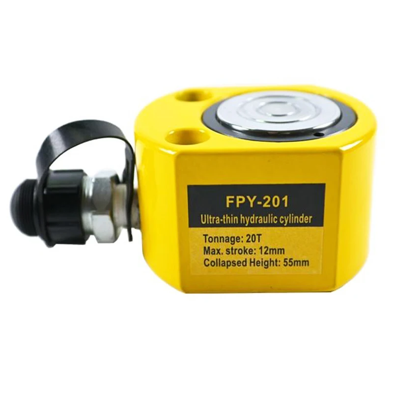 Ultra-thin Hydraulic Cylinder FPY-201 12mm Stroke Multi Stage Hydraulic Cylinders Portable Thin Type Hydraulic Lifting Jack