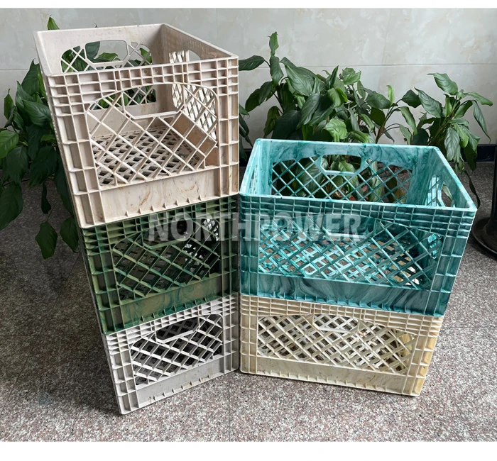 Factory Stacking Heavy Duty 24 quart Camouflage Crate plastic milk crate for sale