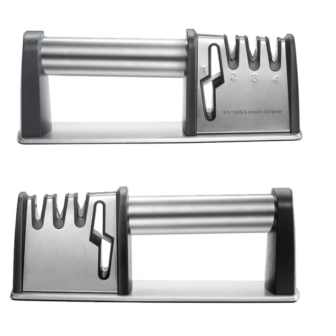 Professional Chef Kitchen Knife Accessories Multifunction Manual Knife sharpener 4 stage