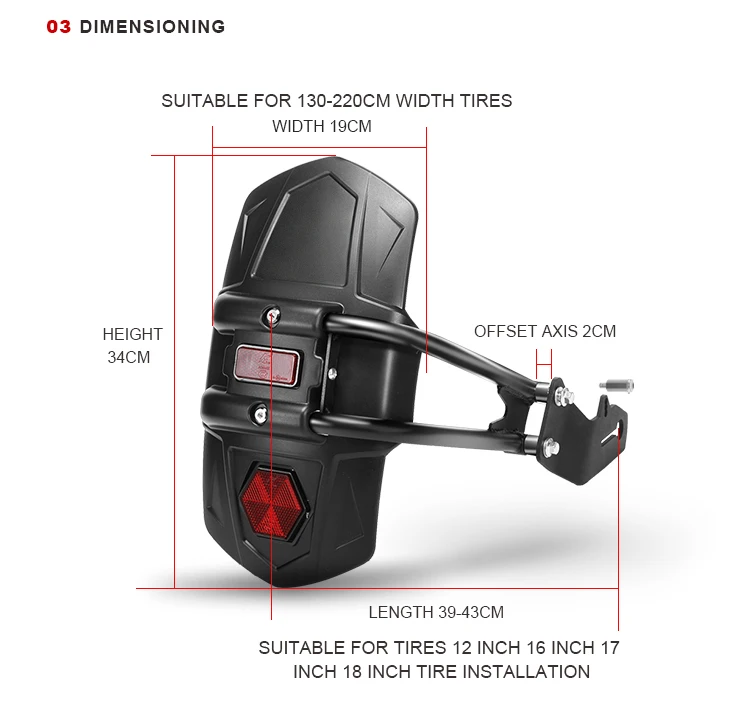 
Shenglin United Motorcycles Metal Mudguard from Factory 