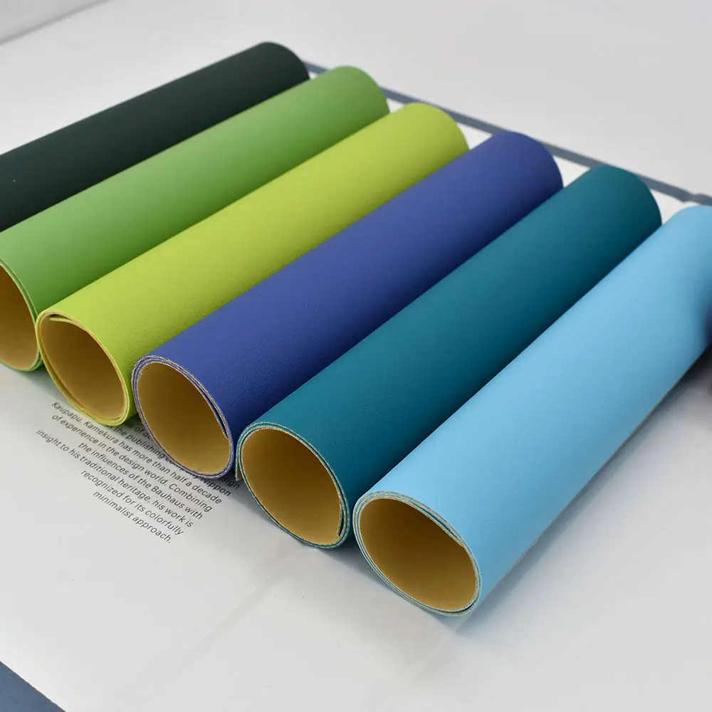 Adhesive Self-adhesive Soft Sofa Faux Leather Material Fabrics Artificial Pvc Sticker Leather For Sofa