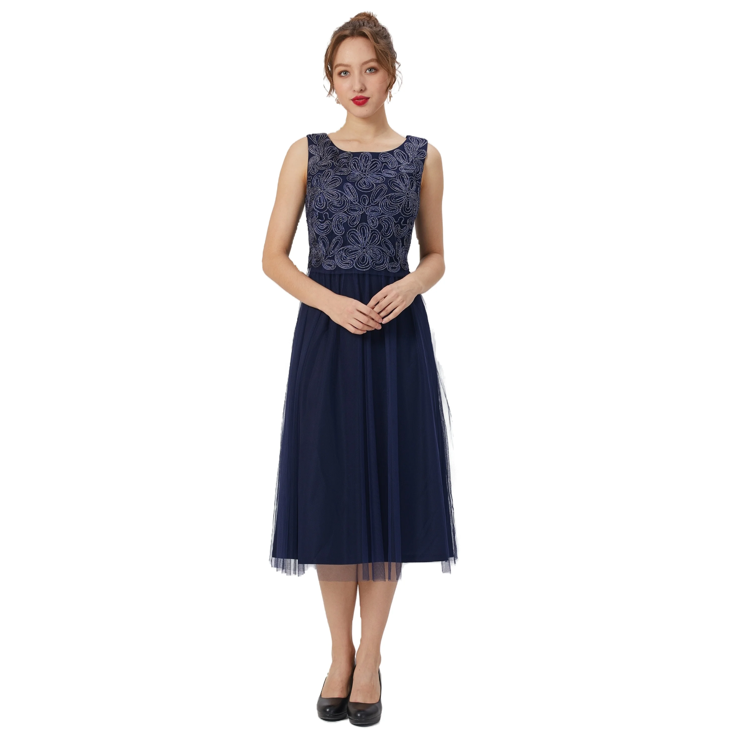
Elegant Summer Ladies Tube Combination Colour Evening Gown Dress 