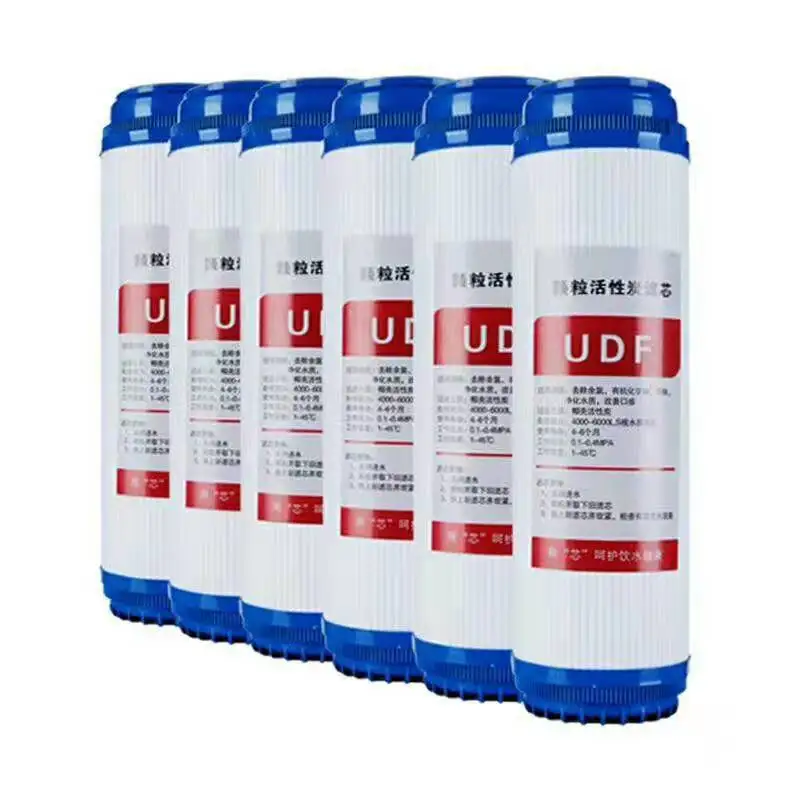 Water dispenser block 10 inch activated carbon granular UDF cartridge filter