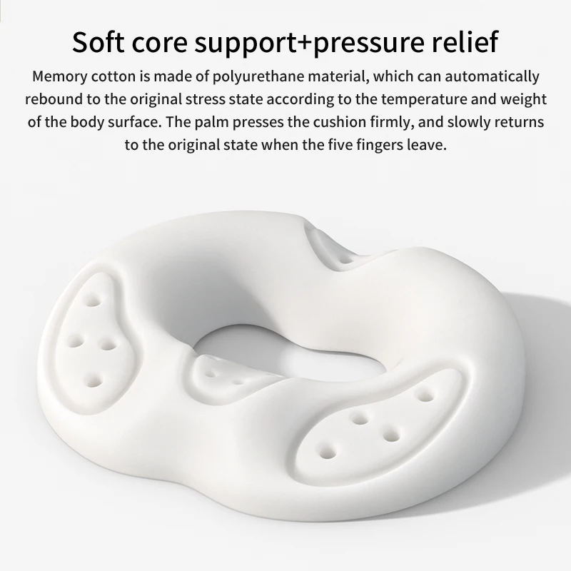 New Arrival Hemorrhoid Office Memory Foam Seat Cushion Hollow Breathable Soft Comfortable Butt Cushion Buttocks Seat Cushion