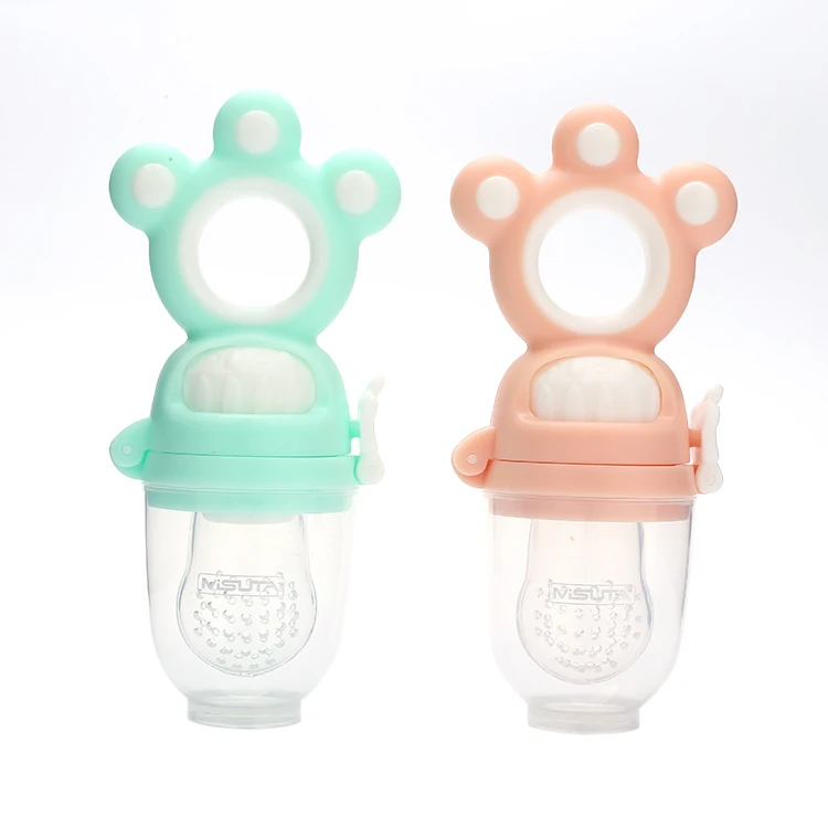 
100 % Bpa Free Food Grade Soother Silicone Nipple Pacifier Baby Fresh Fruit And Vegetable Feeder 