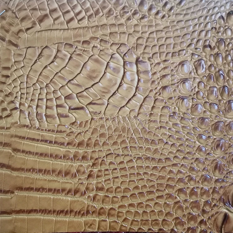 Crocodile  leather patten Glossy PVC leather alligator shiny Recycle DIY pvc artificial synthetic for handbags coat