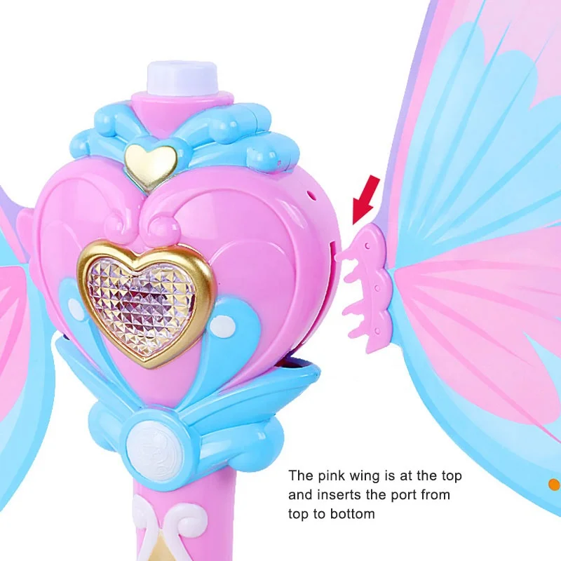 High Quality Electric Bubble Gun Toy Plastic Princess Magic Stick Bubble Machine For Kids