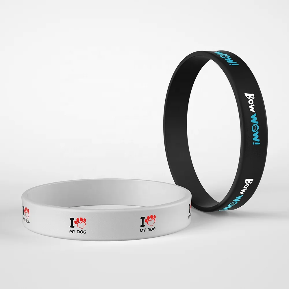 Jelly Silicon Printing Slap With Logo Cheap Plain Wristbands Mini Rubber Bands For Braceletssilicone Bead Wallet Bracelet Sport