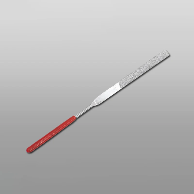 Brand New Professional Electroplated Diamond File Set Red Soft Rubber Handle for Jade, Wood Carving, Metal Grinding