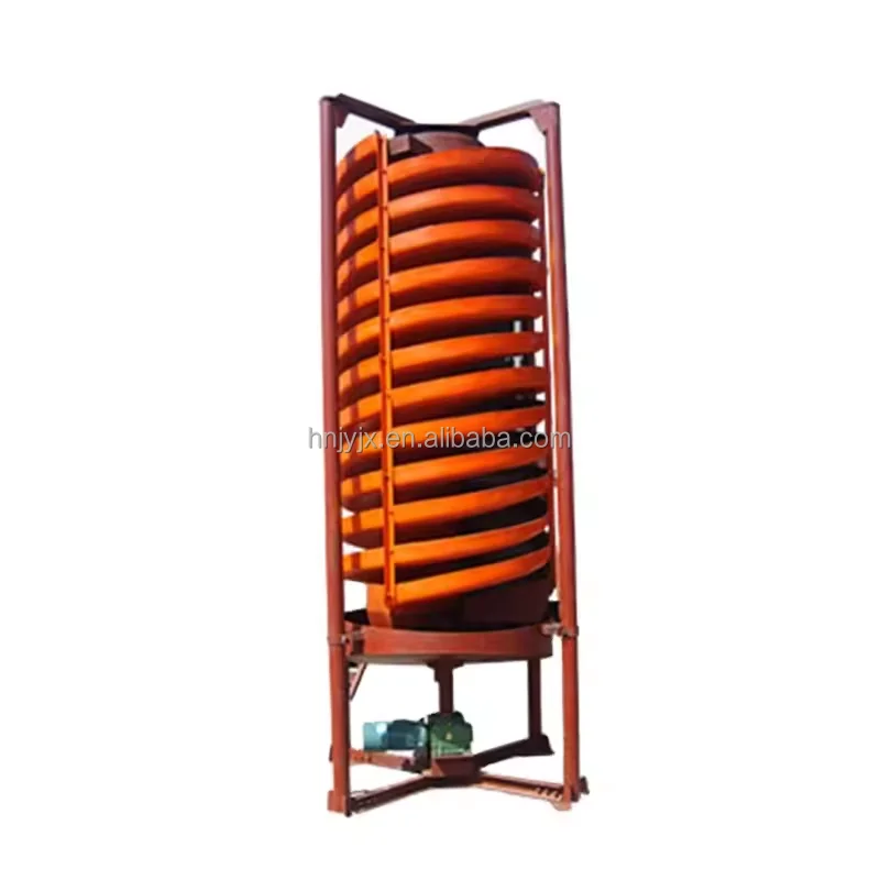 Gold Mining Spiral Concentrating Machine Spiral Chute Gravity Rotary Equipment For Aluminum Copper Silver Iron Ore Separators