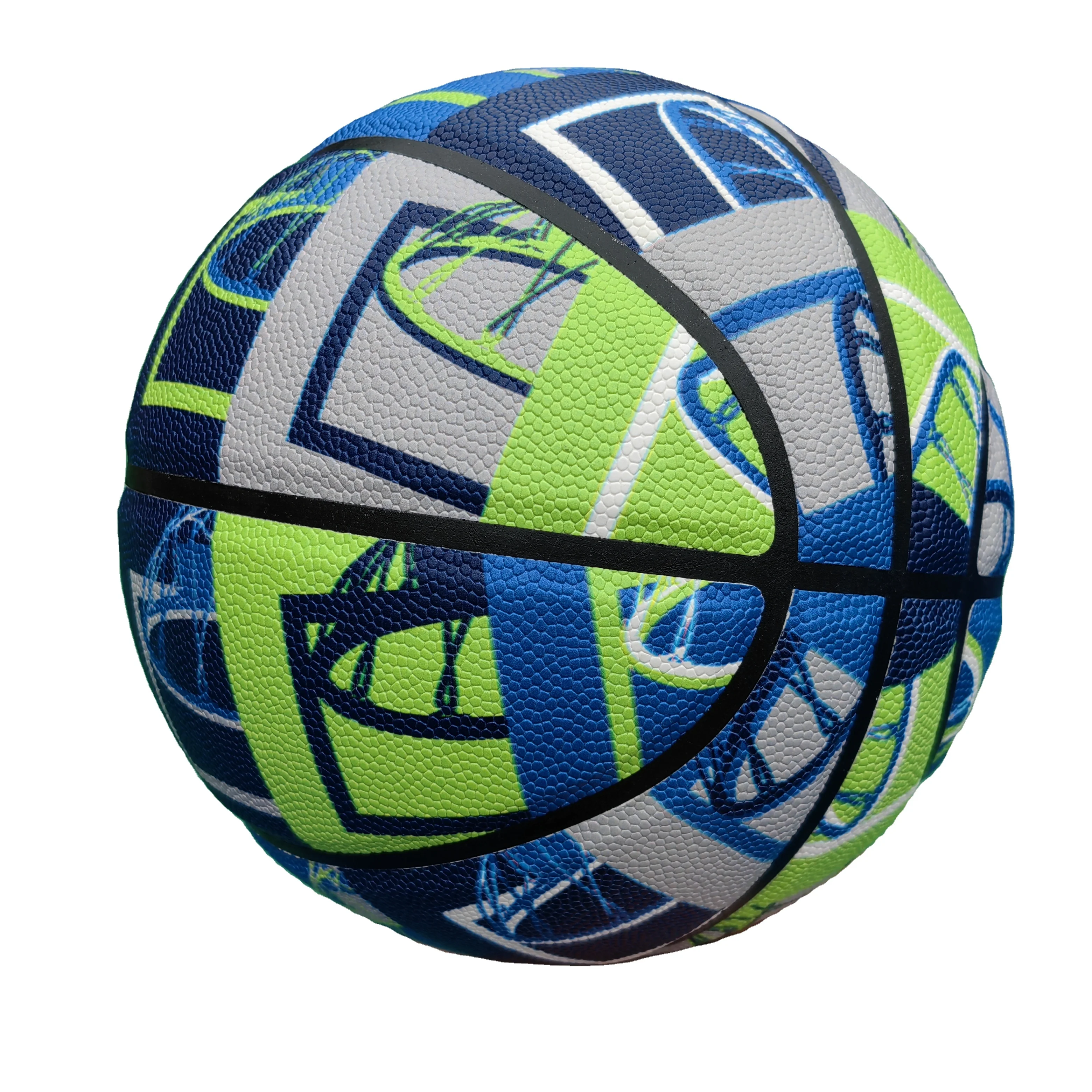 Customized Basketball Size 7 Printed your Own Pattern Design Basketball Logo Colors Custom colorful leather Basketball Ball
