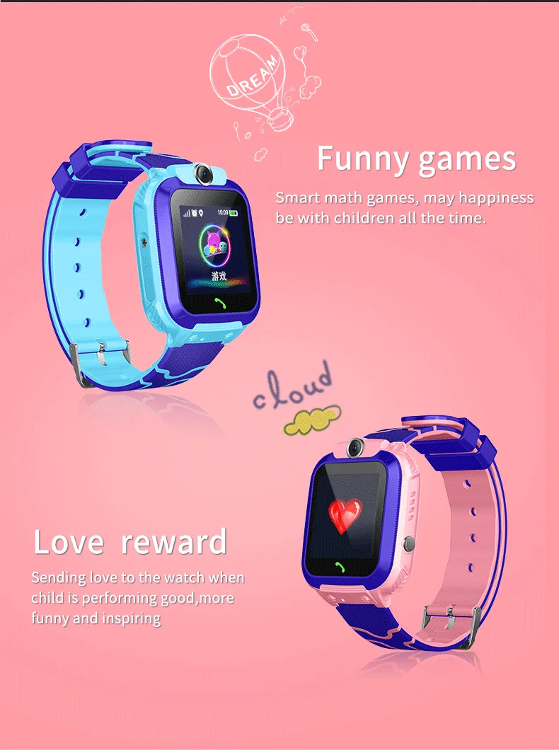 Q12B GPS LBS Tracking Watch Kids CAMERA Waterproof Digital Smartwatch Super-long standby Smart WristWatch  for 3-12 year olds