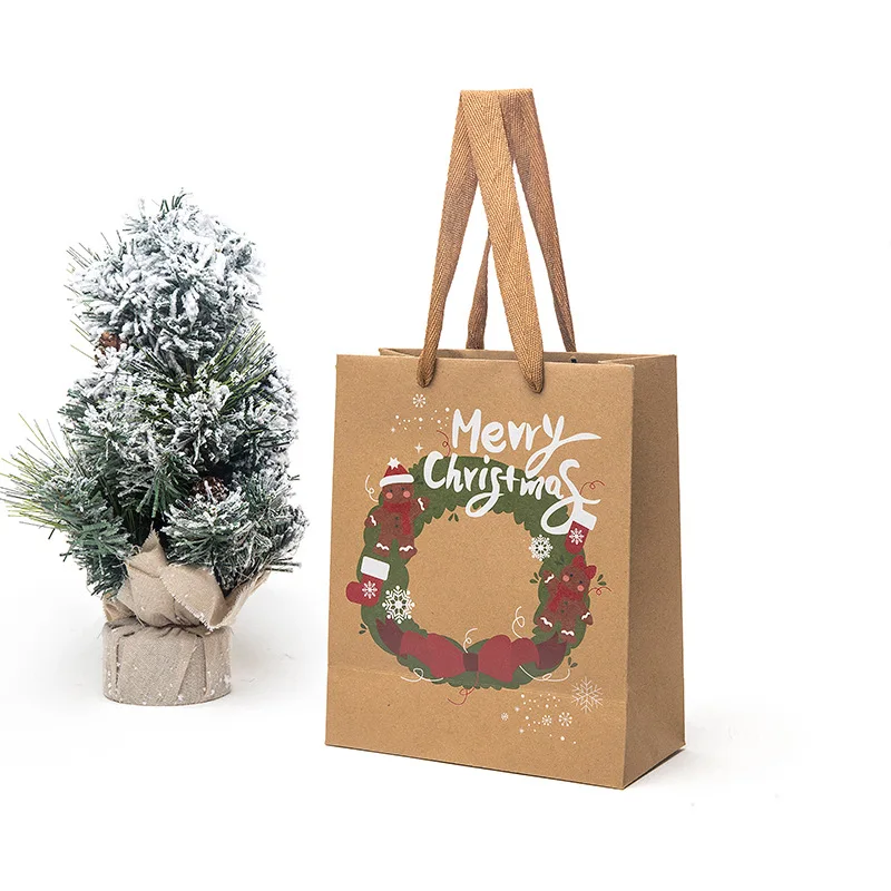 Explosive Christmas gifts with gift bag, candy carrying kraft paper bags wholesale customization