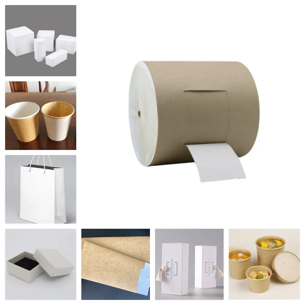 Wholesale Brown kraft paper raw material 150g kraft paper Roll kraft paper for Packaging