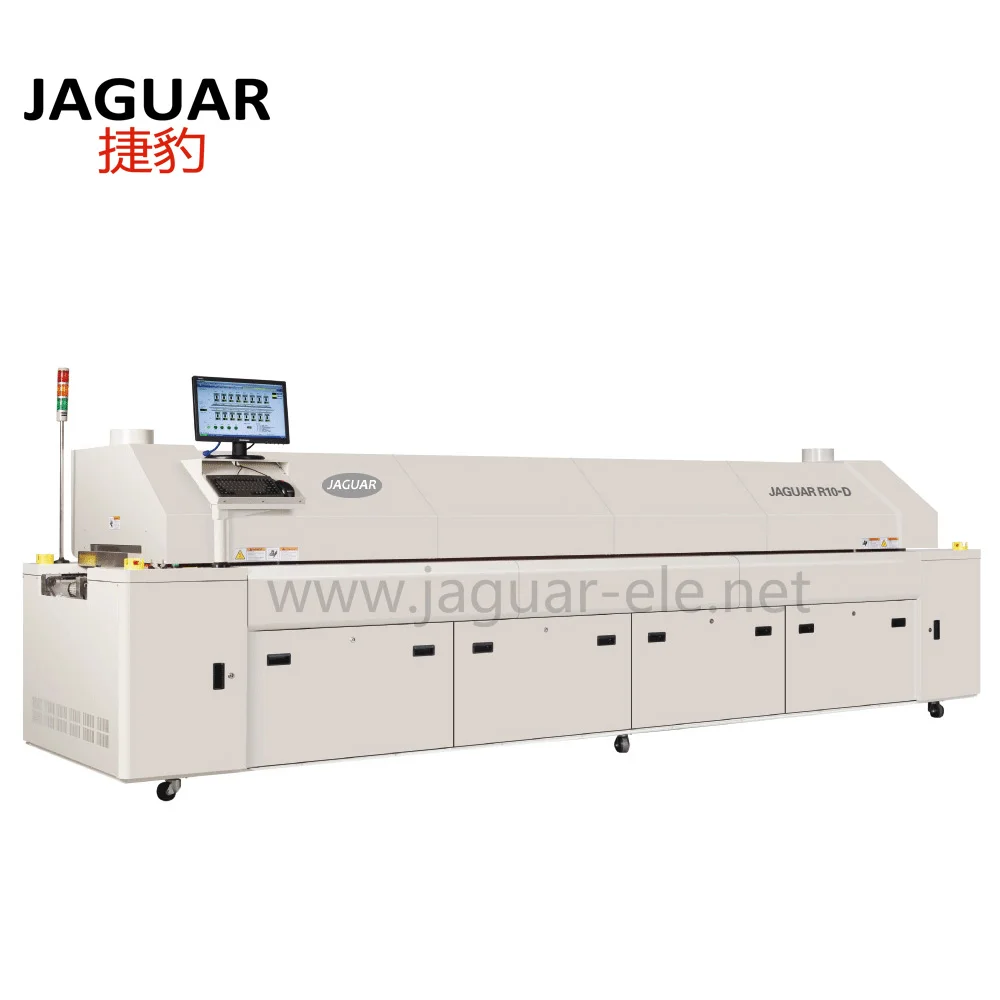 Factory price R10-460 Ten- Zone Lead-Free Hot Air SMT Reflow Soldering Machine  New Automatic  for SMT production line