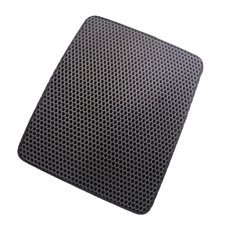 Double Layer Cat Litter Mat, Washable Anti-Splashing Cat Litter Trapping Mat, Non-slip Scatter Control Cat Litter Box Mat