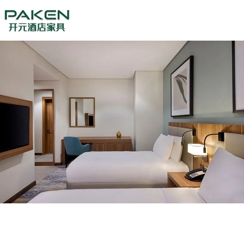 Holiday Inn express Hotel Modern King Size Wooden Headboard Bed Room Suites Hotel Bedroom Furniture