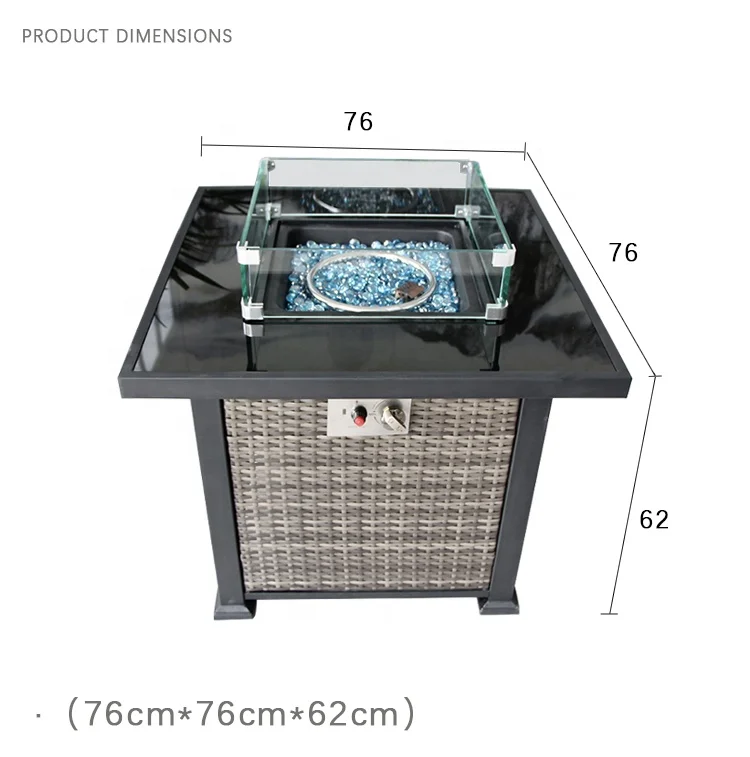 Наружная плетеная алюминиевая яма с сертификатом AGA