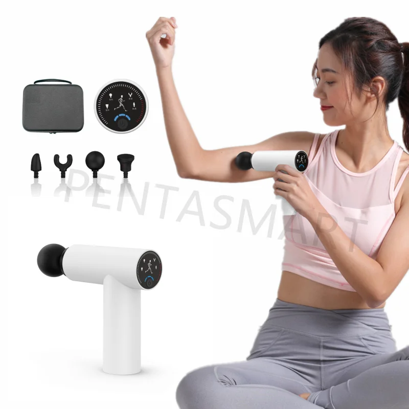 Factory Direct Wholesale Massager High Quality Portable Wireless Machine  Beauty Device LED Screen Massage Gun For Pain Relief