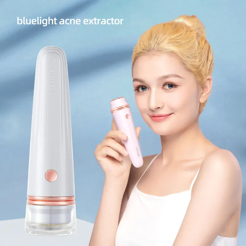 Hot sale Lifting skin face equipment 415nm blue light acne removal device home use travel use 5 seconds reminding beauty tool