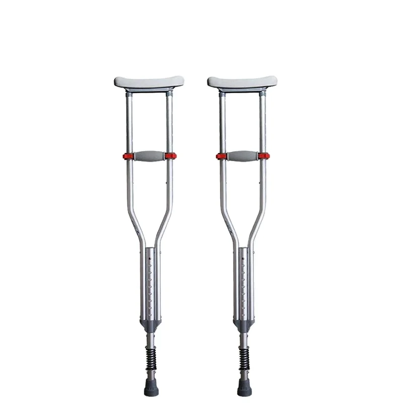 Adjustable height walking portable medical hands free aluminum elbow underarm crutches price