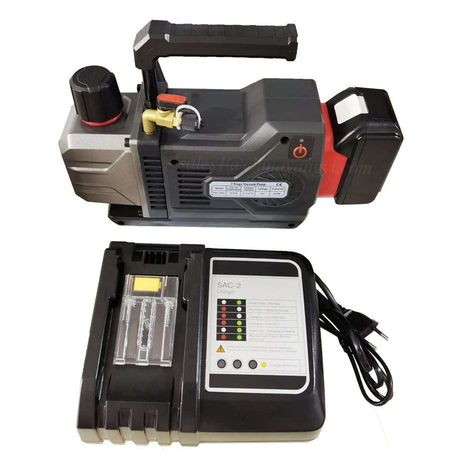 DC Brushless 18V Lithium Battery Cordless Vacuum Pump Dual Voltage R32 Sparkless air conditioner Refrigerant Vacuum Pump