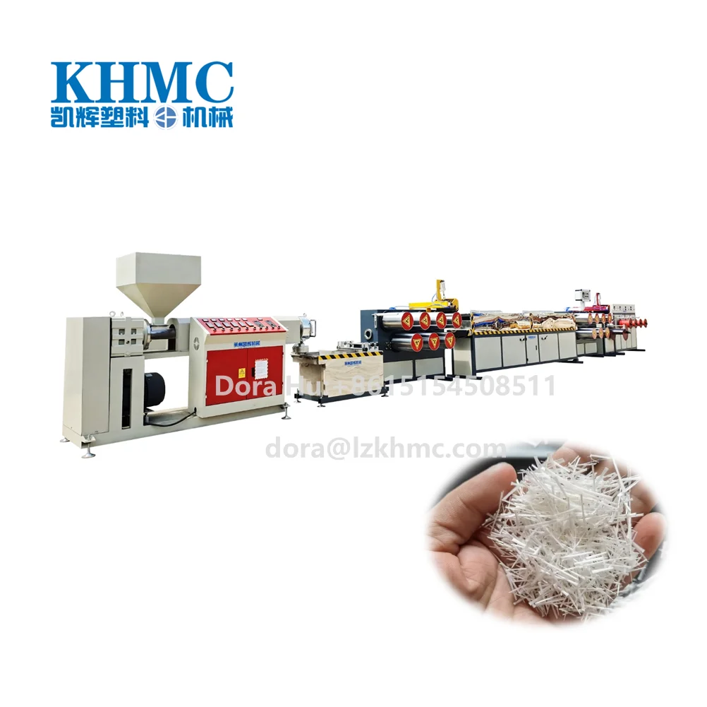 Полипропиленовая синтетическая макро армированная волокном машина для экструзии/Производственная