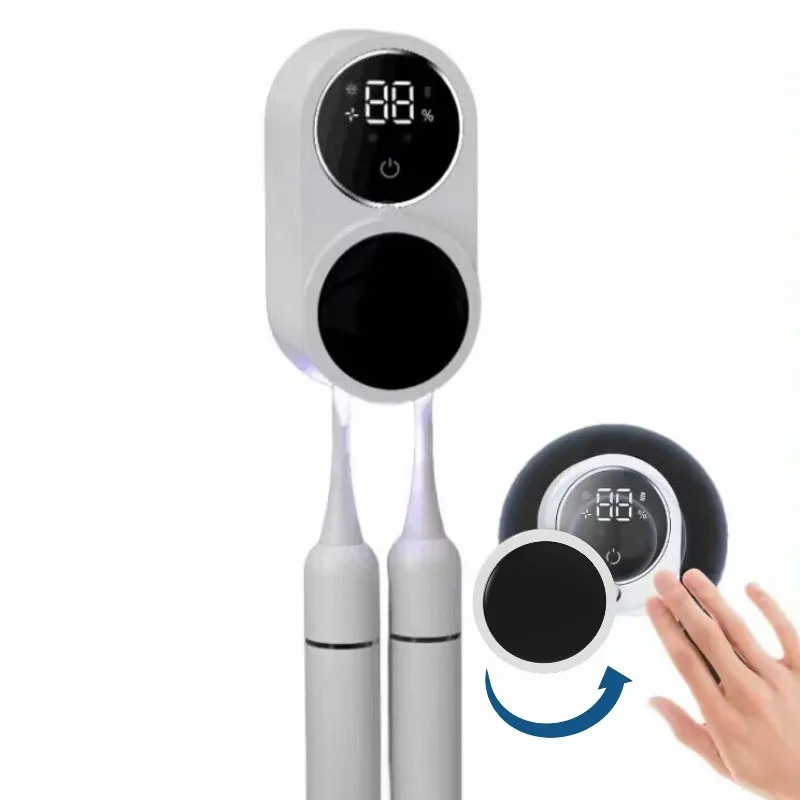 Беспроводной дизайн зубной щетки стерилизатор портативный держатель со светодиодным ультрафиолетовым светом