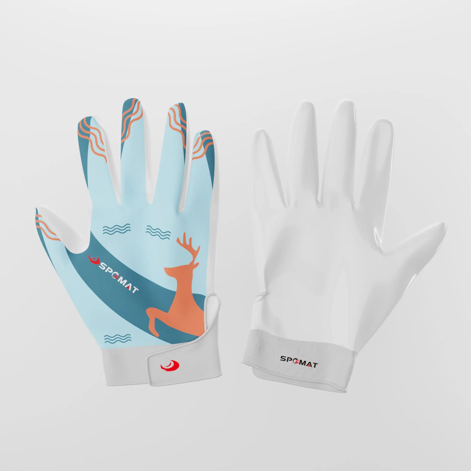 
American Youth Football Receiver Gloves for Kids Silicone Palm football gloves 