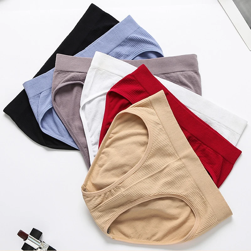Women Female Underpant Solid Color Girls Pantys Ladies Panties Intimate Lingerie M-XL Shaperwear Seamless Panties