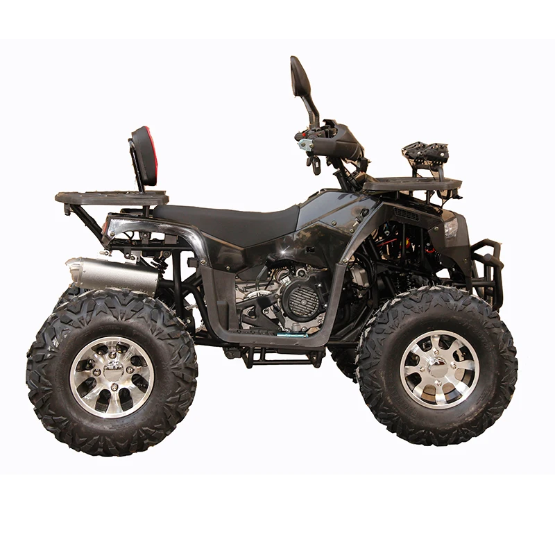 Black atvs 150cc 4 wheeler Quad Cross All-terrain Vehicle quad moto bike for adult