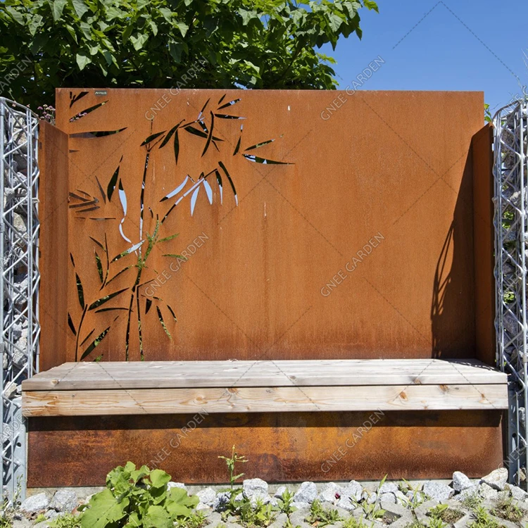 New trend screen corten steel garden screens room divider metal privacy screen garden modern