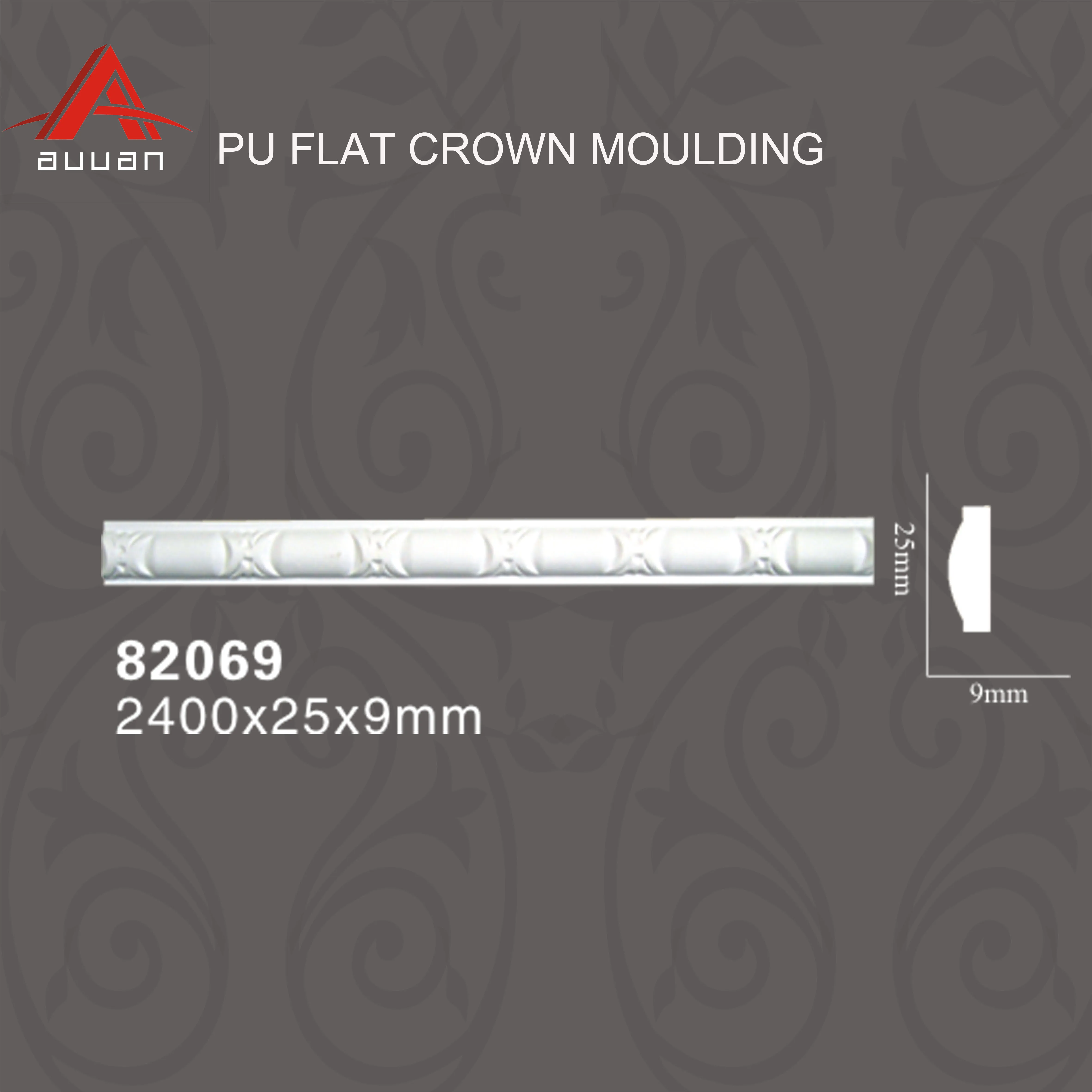 High Quality PU Foam Carved Flat Moulding For Carved Corner Wall Decoration