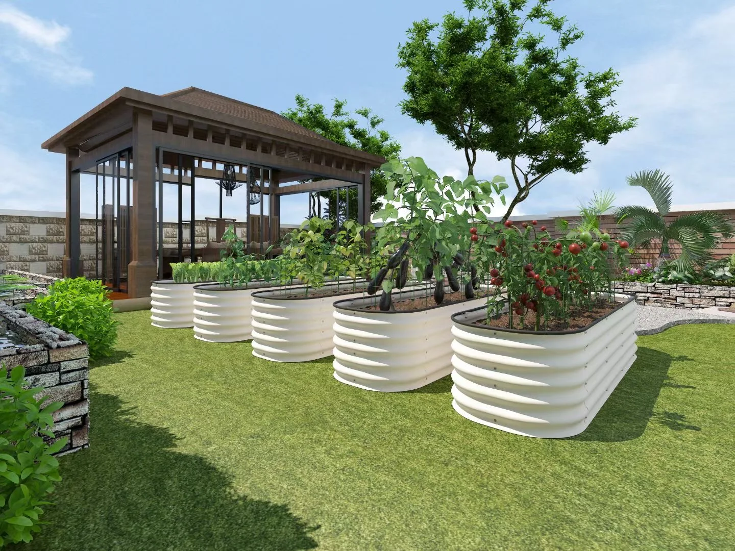 Raised Garden Bed Kits Aluzinc Outdoor Large Planter Box Factory Price