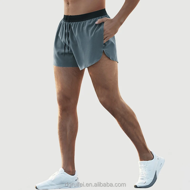 Custom Design Quick Dry Polyester 2 in 1 Lined 3 Inch Workout Jogging Gym Fitness Training Marathon Running Shorts Men