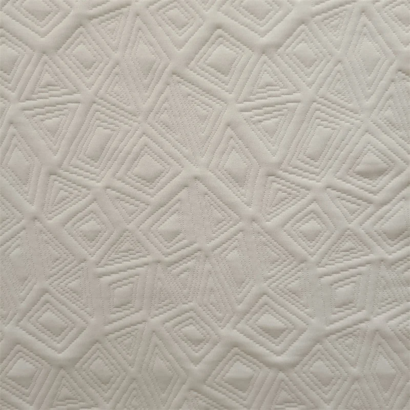 Polyester single-sided jacquard random angle pattern home textile fabric is mainly used for mattresses