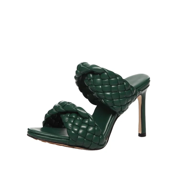
Wholesale Raw materials for make shoes semi finished leather upper Sandals Custom Knitted ladies Vamp Shoe Upper 
