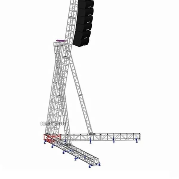 Portable aluminium upright line array speaker lift truss stand tower