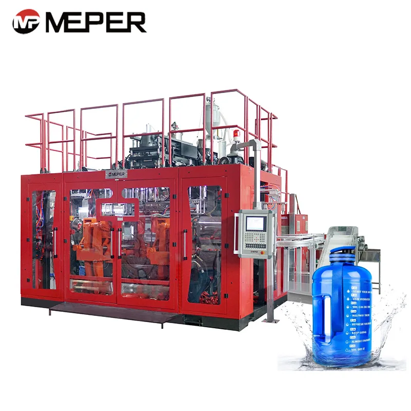 Popular sale MEPER extrusion blow molding machine plastic blowing mould making machinery for bottledjoy half gallon water tank